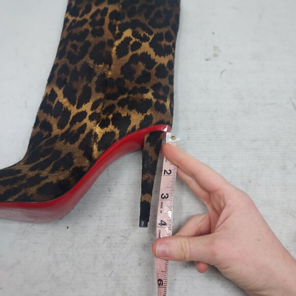 Christian Louboutin Astrilarge Leopard Hair Heel Boot - Picture 11 of 11